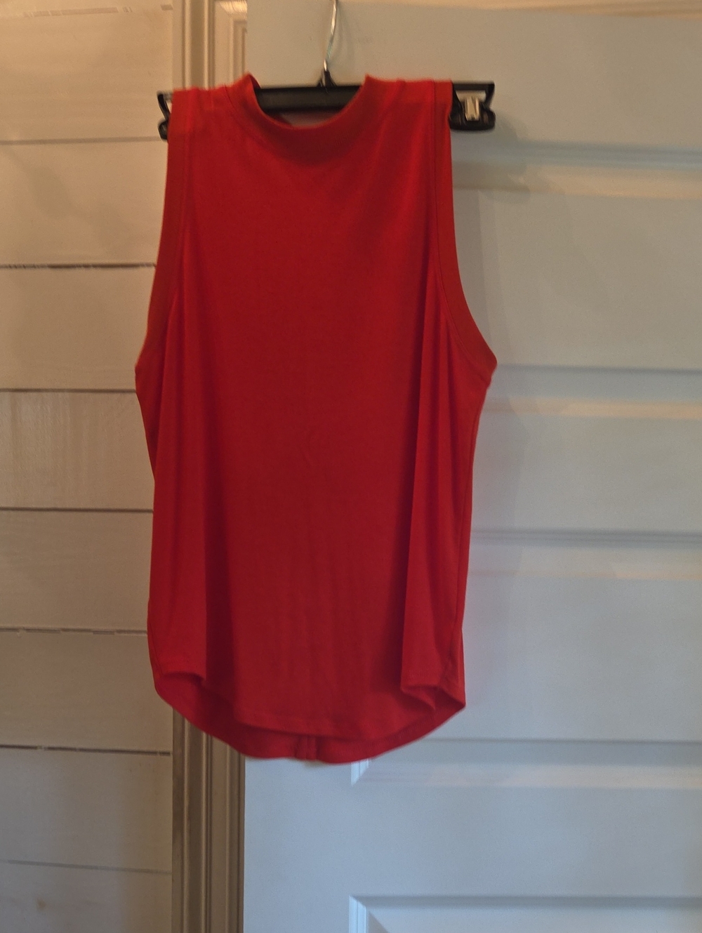 Athleta Red Sleeveless Tank with Crew Neck